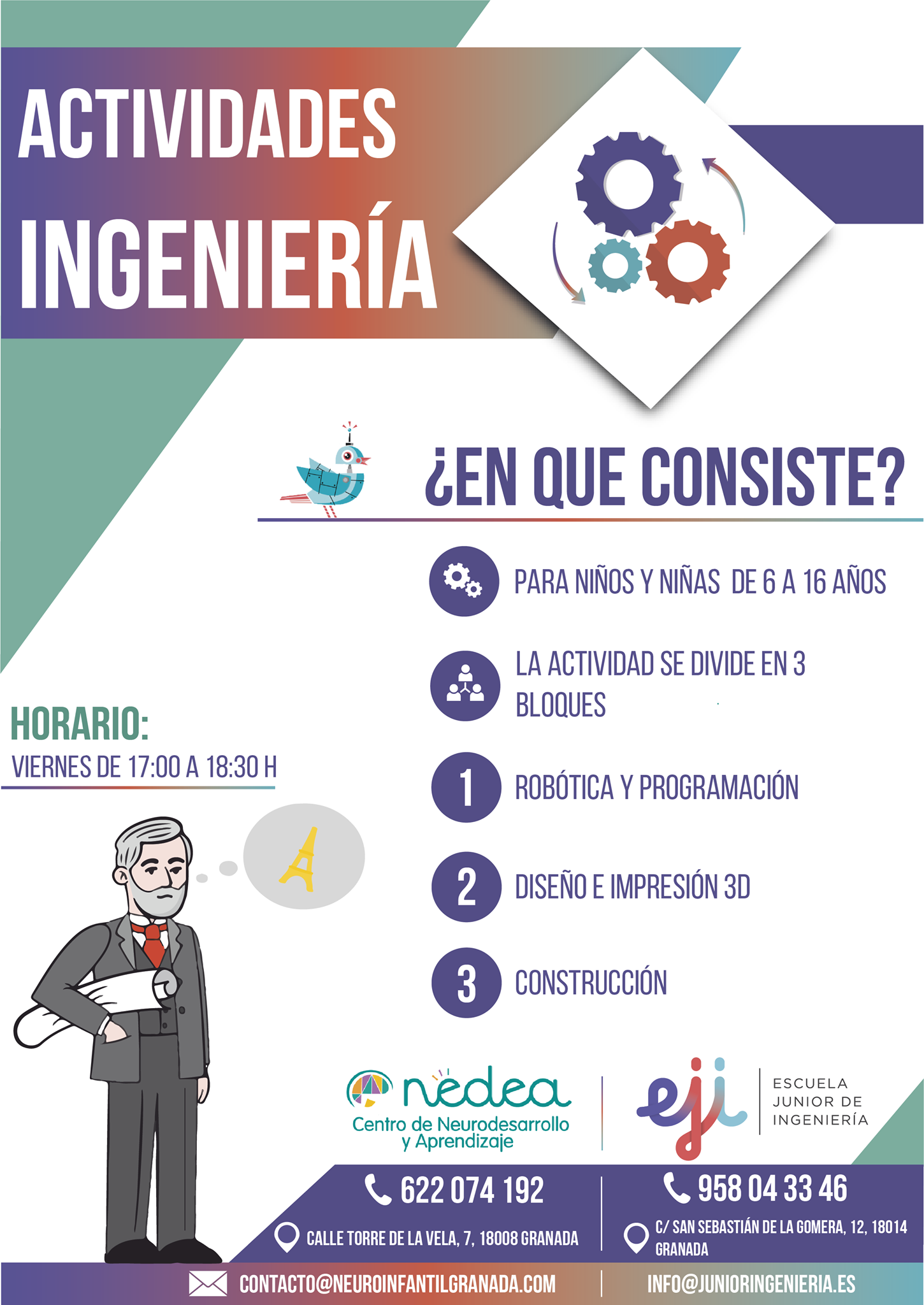 Actividades de ingeniería y robótica