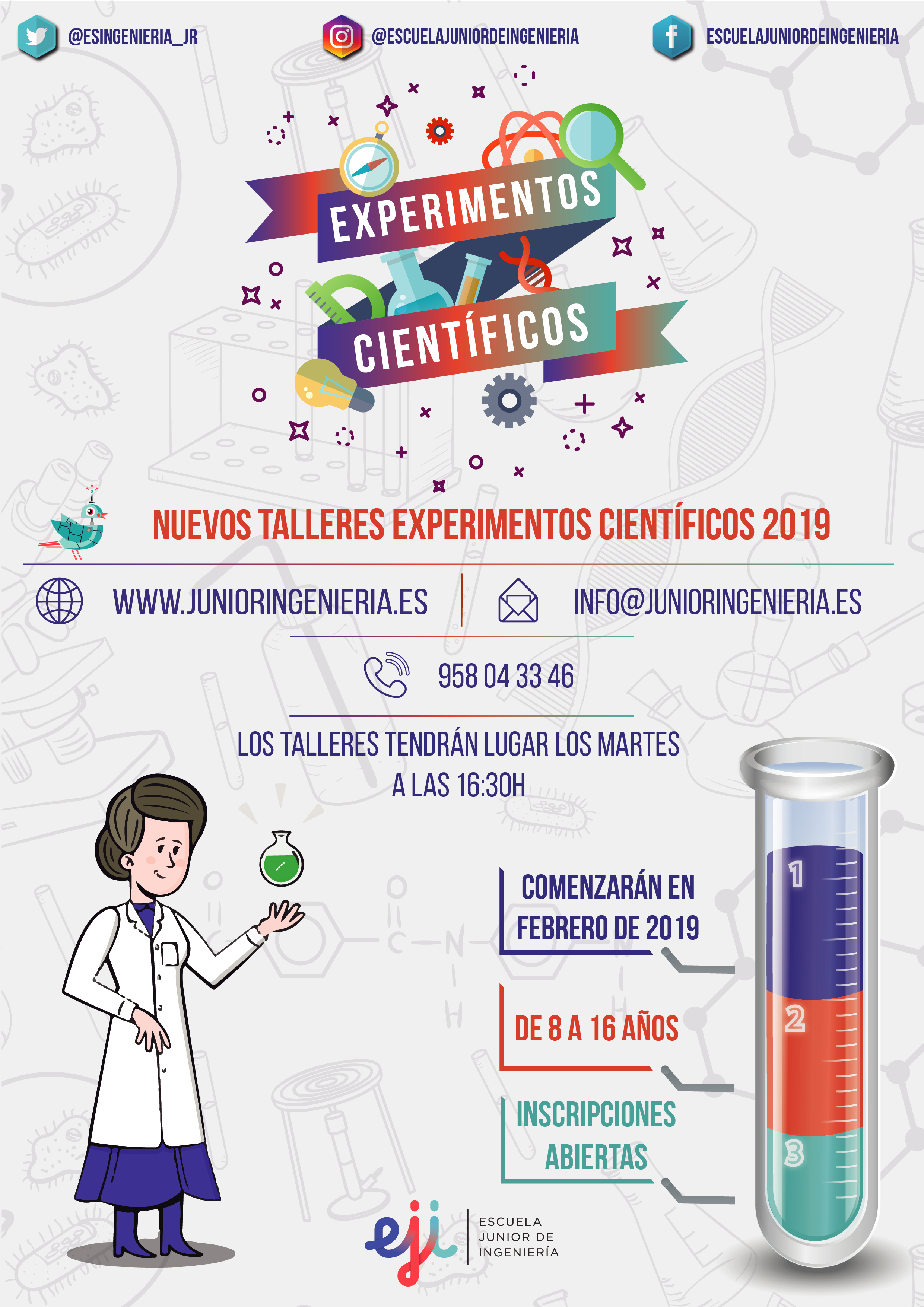 Talleres Experimentos Científicas en Granada