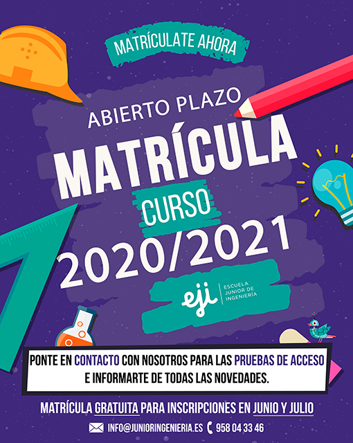 Matrícula 2020 2021 cursos granada